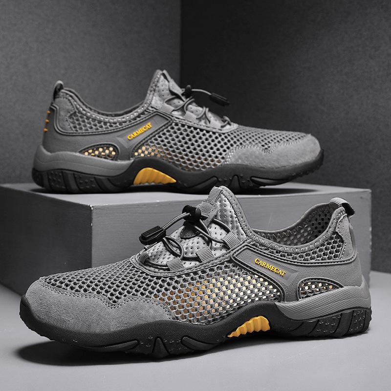 Large Size Mesh Breathable New Summer Running Shoes Men's Casual Shoes Lightweight Large Mesh Outdoor Shoes