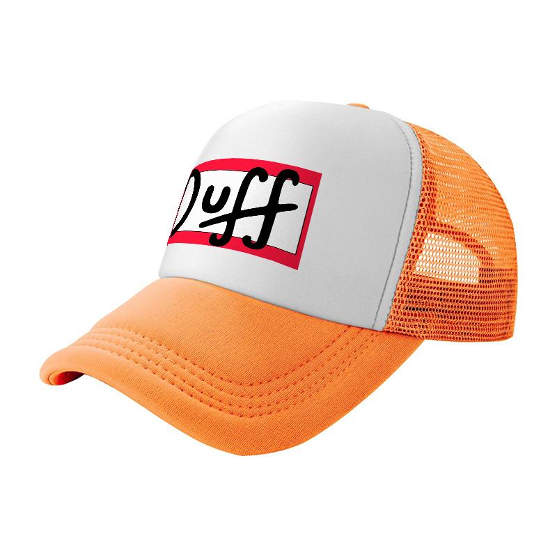 Síťovaná kšiltovka Duff Beer s prodyšným zadním panelem a klasickým snapback designem pro volný čas