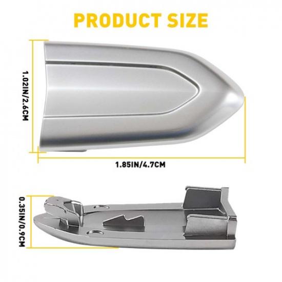 Exterior Door Lock handle Cap Cover Trim 2014- For Cadillac CTS Silver ABS