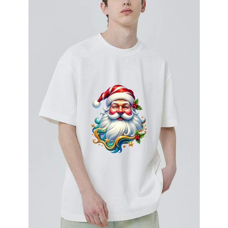 Weihnachts-T-Shirt Schwarzer Weihnachtsmann für Weihnachtsfeier