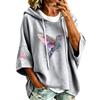 Women's Casual Hoodie with Hood and Graphic Print Loose Fit Pullover