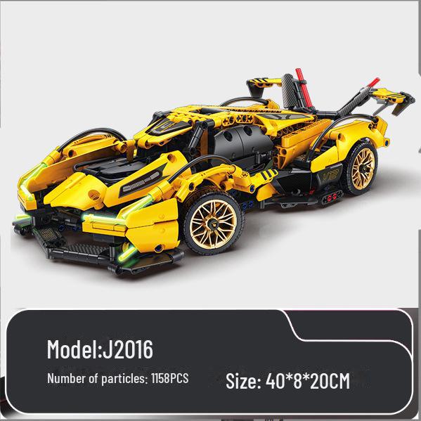 

Совместимая спортивная машина Cyberpunk — пульт дистанционного управления Starry Sky, конструкторы Lego, развивающая игрушка для детей, подарочная модель Gini