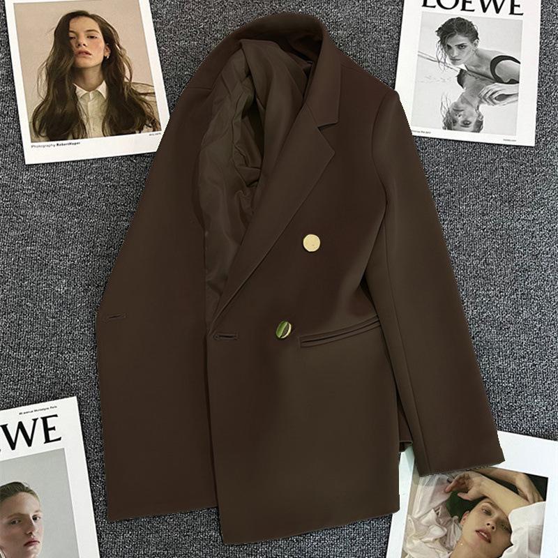 Women's Green Slim Fit Suit Jacket - Trendy Spring 2025 Street Style