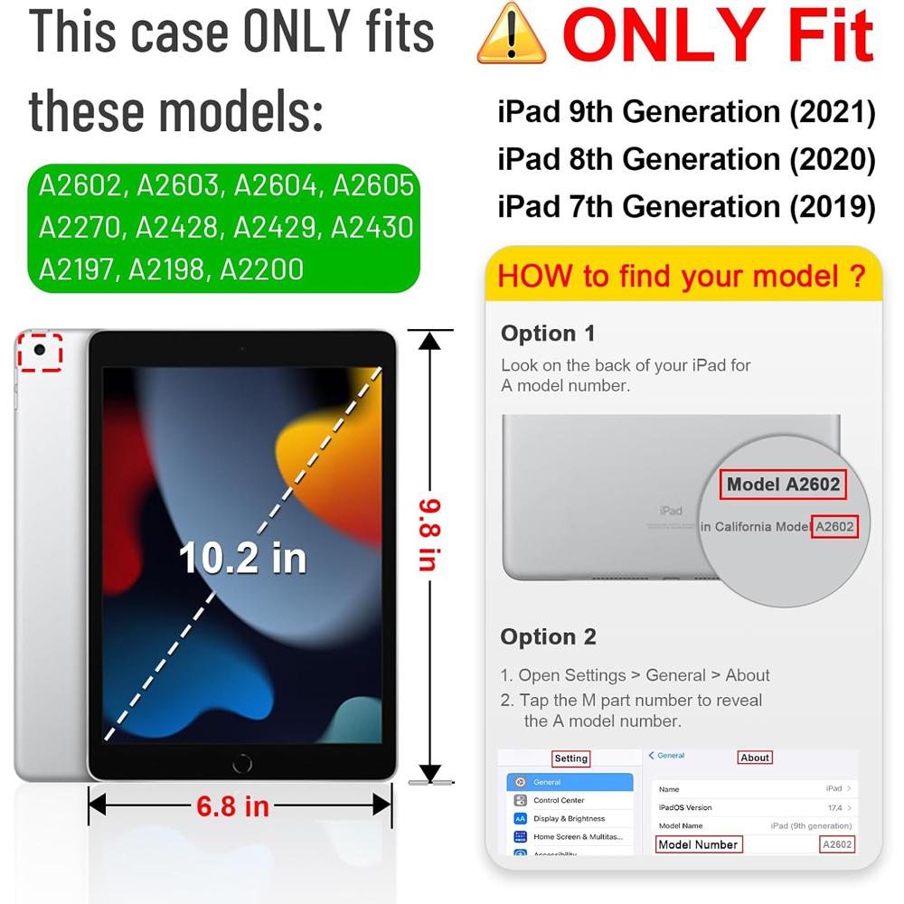 For iPad 10.2 7th 8th 9th Generation Case Magnetic Flip Smart Tablet Cover for iPad 7 8 9 Auto Wake Sleep Funda