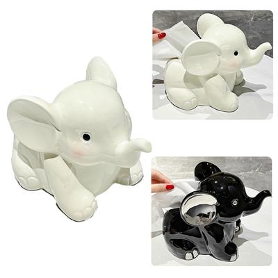 Cute Elephant Tissue Box Living Room Desktop Napkins Paper Drawer High-end Light Luxury Decoration Ornaments