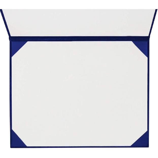 GraduationMall Handcrafted Imprinted Diploma Cover 6" X 8" (Royal)