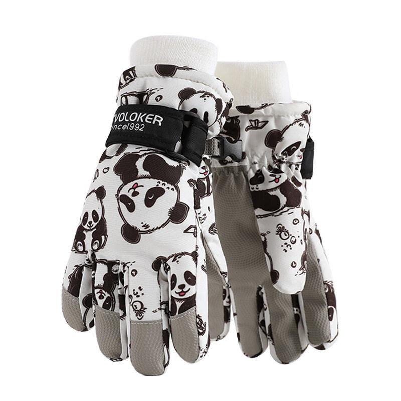 Kids Warm Waterproof Touchscreen Ski Gloves