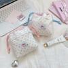 58151 Cute lace drawstring bundle storage bag Cosmetics sub-packaging bag Travel wash storage bag