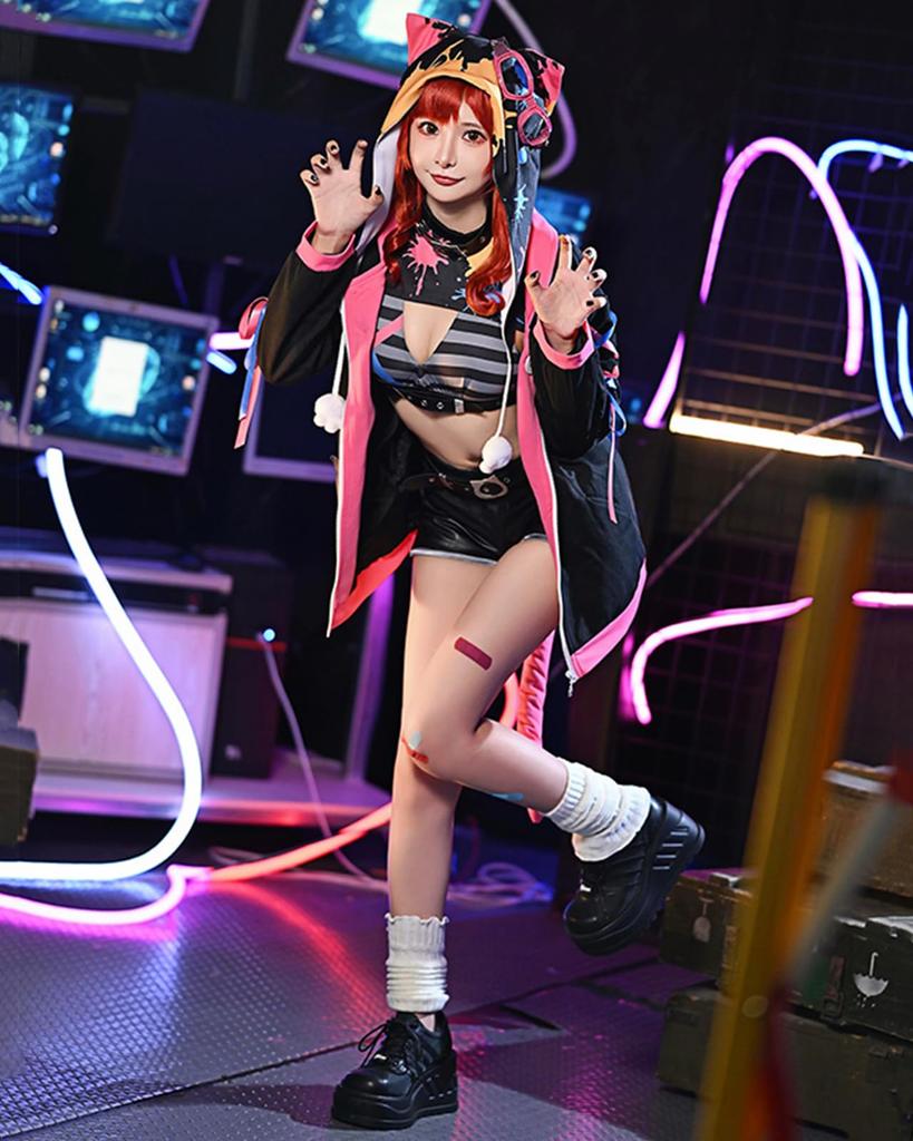 VTuber Nekota Tsuna Cosplay Halloween Cat Costume [Milky Time] (Outfit)