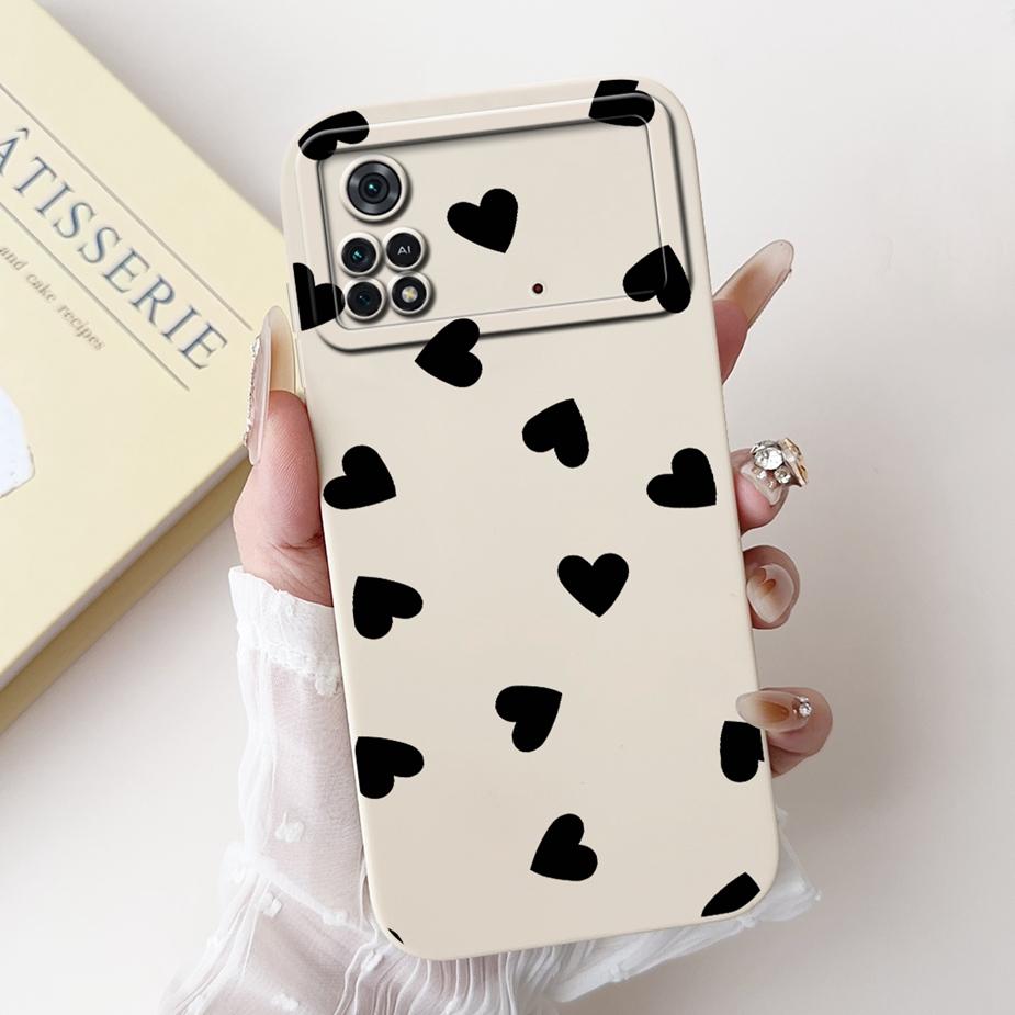 For Xiaomi Poco M4 Pro 4G Case Cute Rabbit Cartoon Cover Shockproof Phone Cases For Xiaomi Poco X4 Pro PocoM4 Pro 5G Soft Fundas