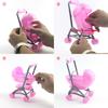 2 in 1 Baby Stroller Pram Model Kids Toy DIY Miniature Dol-lhouse Accessories