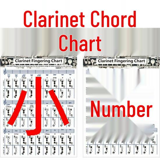 Clarinet Fingering Chart and Chord Diagram Sheet