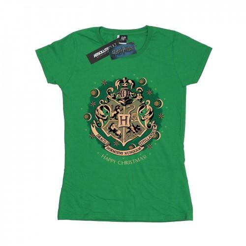 

Harry Potter Womens/Ladies Christmas Wreath Cotton T-Shirt XXL білий