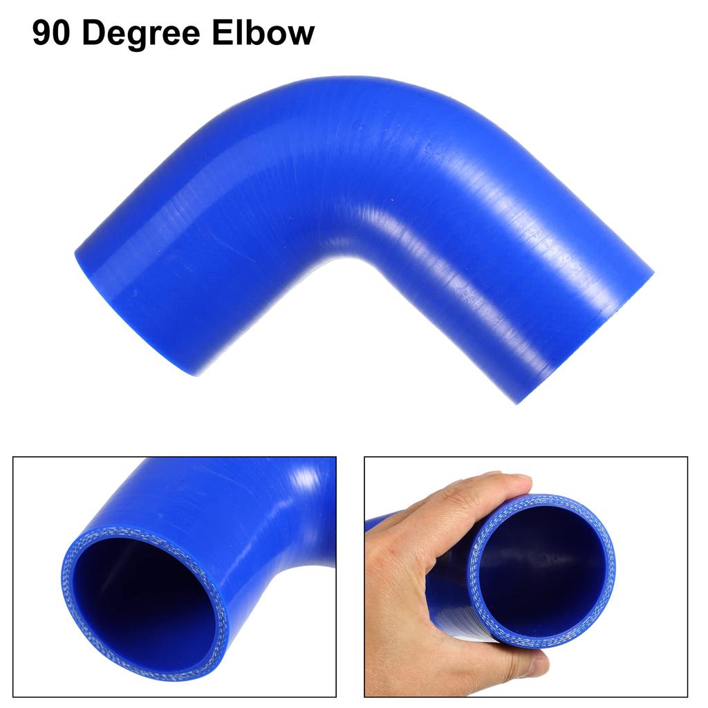 X AUTOHAUX Silicone Hose, 2.2 Inches (57 Mm) Inner Diameter 90 Degree Elbow Engine