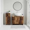 2 Piece Bathroom Cabinet Set EDE Reclaimed Wood Engineered Wood