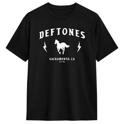 Deftones White Pony T Shirts Mens  Pure Cotton Casual TShirt Crew Neck  Tee Shirt Short Sleeve Tops Plus Size