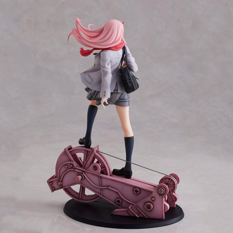 28cm Darling In The Franxx Zero Two Anime Uniform Ver Anime Figure Collectible Figurine Desktop Decoration Gift For Otaku