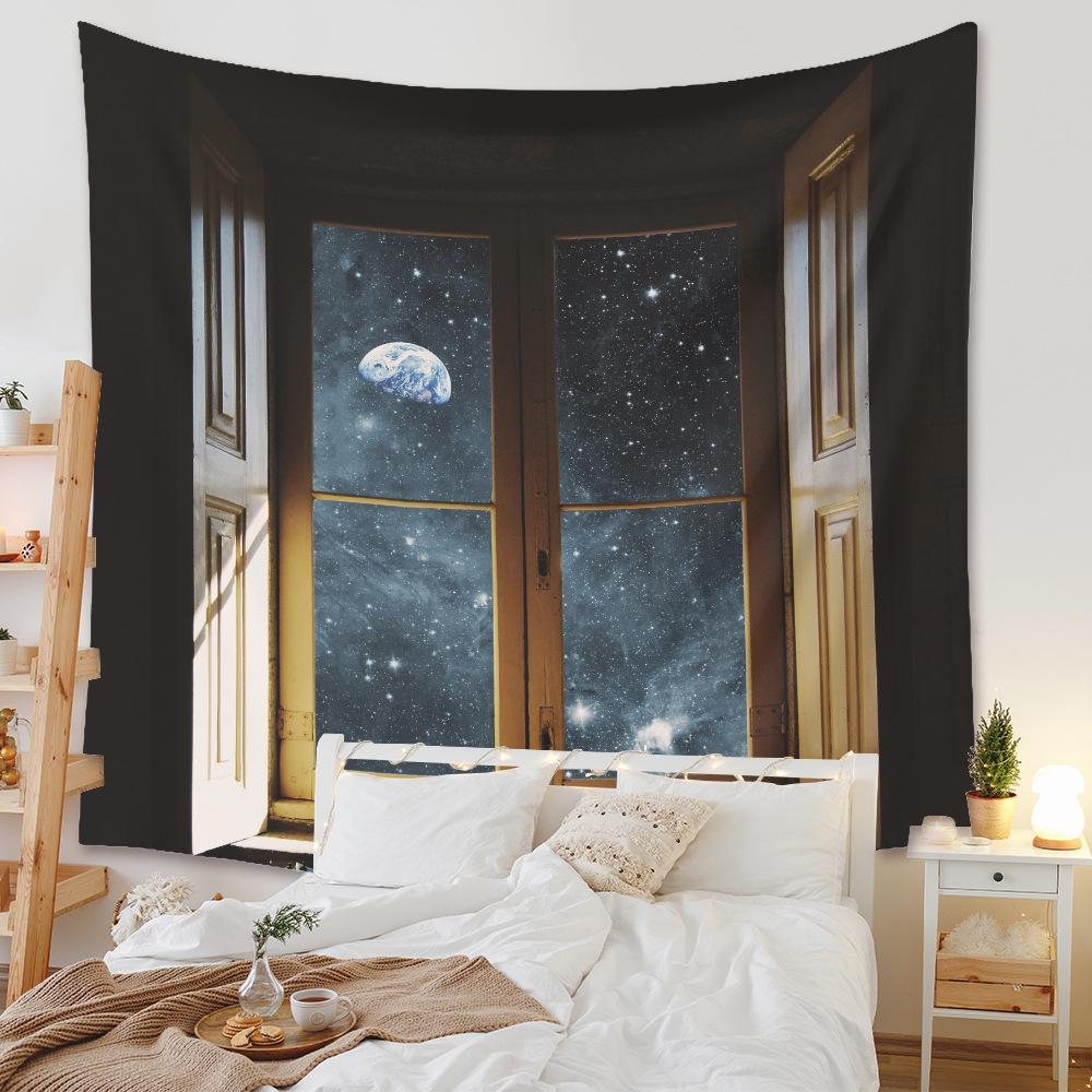 VIKAMA Home Bohemian Tapestry Room Decoration Hanging Cloth Background Cloth Ins Wind Hanging Cloth Landscape Tapestry