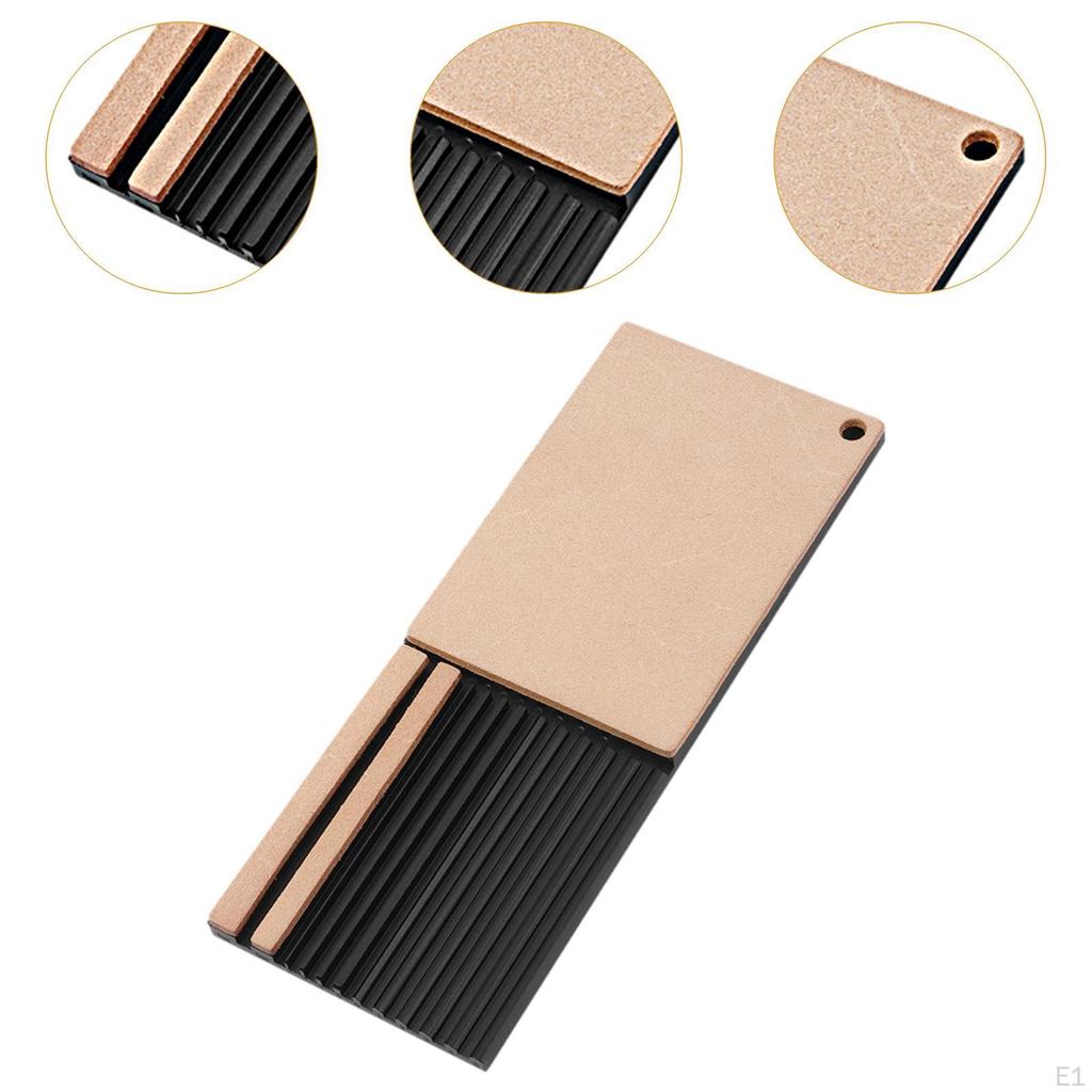 Leather Strop Set Wide Polishing Edger Grinding Multi-function Plate for Woodworking