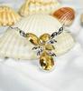 Larimar & Topaz Necklace: 925 Sterling Silver Chain