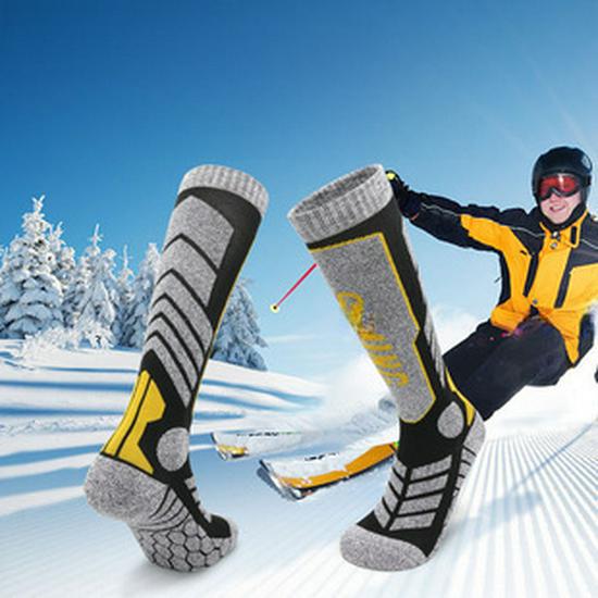 Warm Merino Wool Ski Socks for Men, Women, and Kids - Thick Winter Snow and Mountaineering Socks