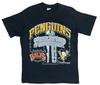 VINTAGE PITTSBURGH PENGUINS NHL 1991 STANLEY CUP CHAMPS BIG PRINT T-SHIRT Sz L Unisex T-Shirt