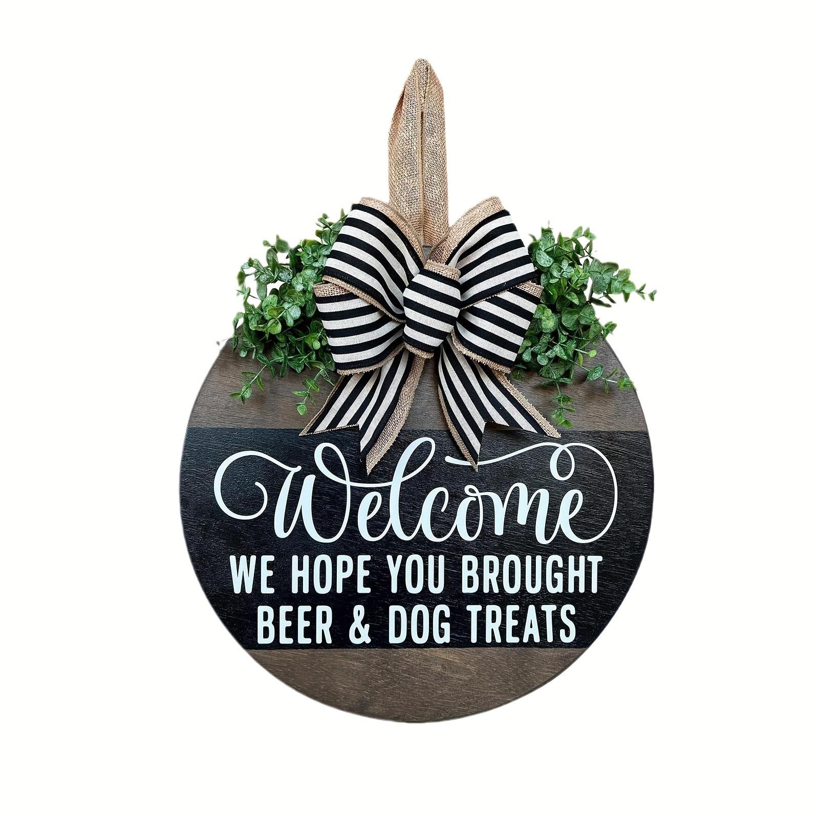

Wooden Doorplate Welcome Sign Outdoor Decorative Door Hanging Sign Room Decoration Wooden Handicrafts чорний
