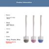 CHAHUA Toilet Brush, No Dead Angle Tool, Long Handle Cleaning, Hard Bristles, Bathroom Toilet Cleaning Brush*