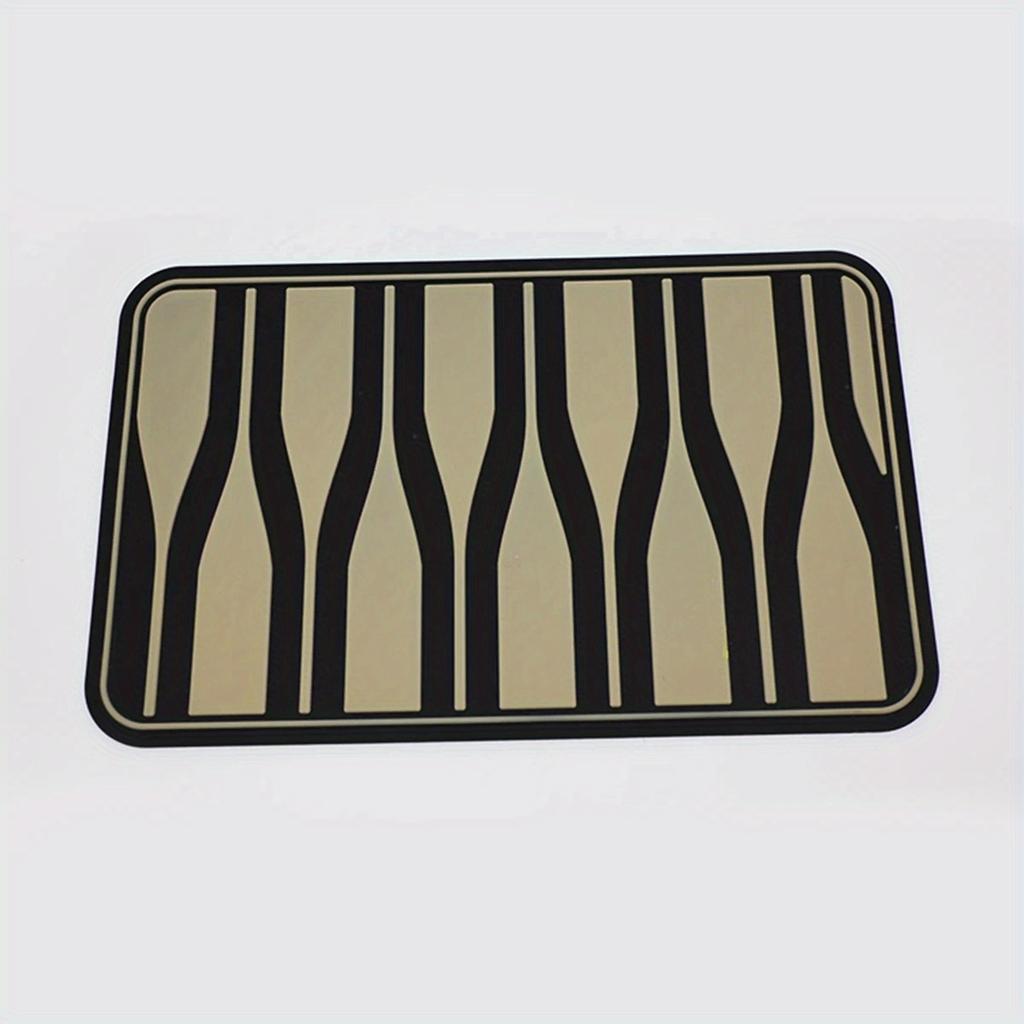 1 PC Universal Car Floor Pads Anti-skid Pedal Mat Interior Accessories Heel Foot Mat Pedal Cover Black PVC Universal Car Mat