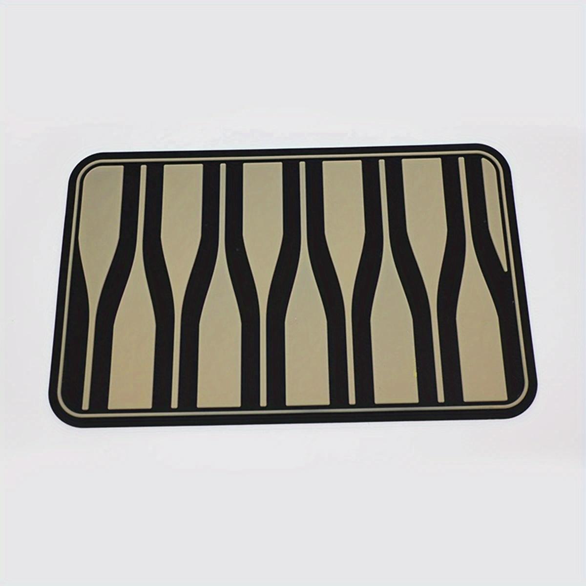 

1PC Universal Car Floor Pads Anti-skid Pedal Mat Interior Accessories Heel Foot Mat Pedal Cover Black PVC Universal Car Mat Gray