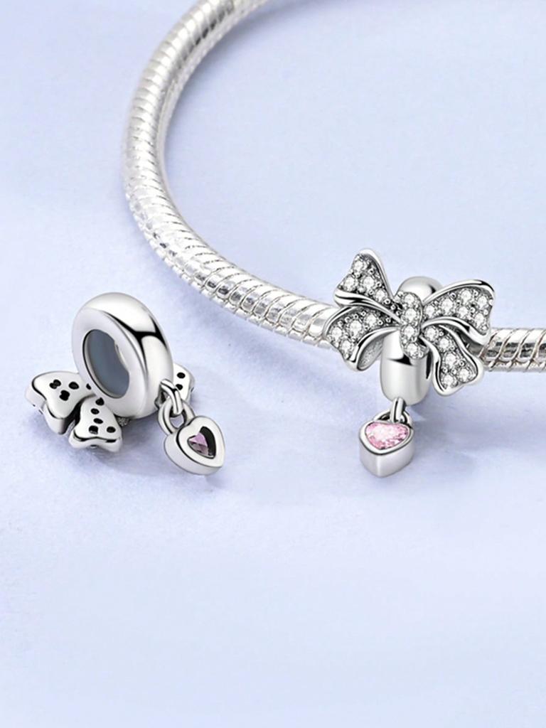Pink High-Heeled Cat Claws Beads Charm Copper Plated Fit Charms Copperoriginal Bracelet For Jewelry Making Diy Charm