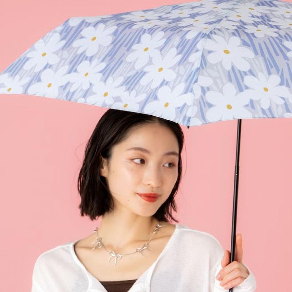 Wpc Lightweight Mini 3 Fold Umbrella Flower And Stem Al02 045 002 beige