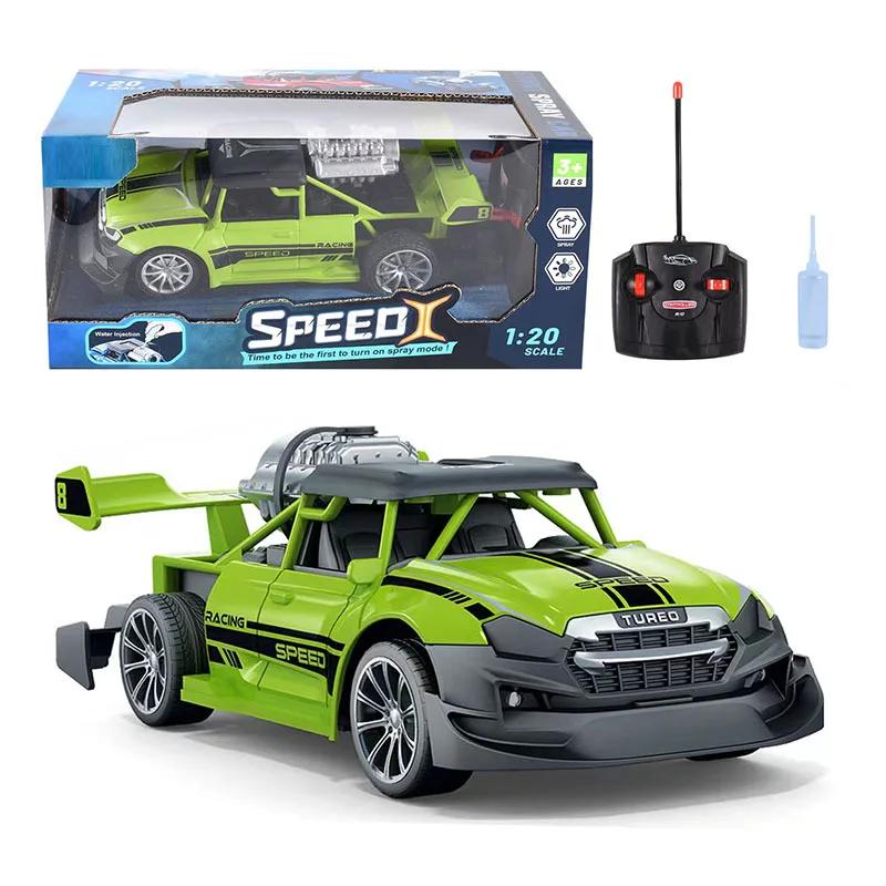 Non-Toxic 1/20 Rc Racing Car 2.4G Remote Control Car Truck With Light Smoke Spray Electric Car Radio Controlled Machine Model Toys For Children