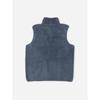 Daiso [common] Fluffy Zip Up Vest Fleece Xl Blue