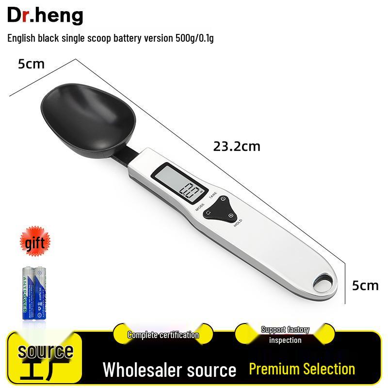 

Stainless Steel Kitchen Measuring Spoons and Food Scale for Baking