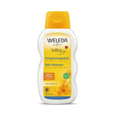 WELEDA Calendula Baby Bath Milk Perfect for Bathtime Cosmetics for Soothing Herbal Natural Organic [Official] 200mL, Bathtime, Babies, Scent,