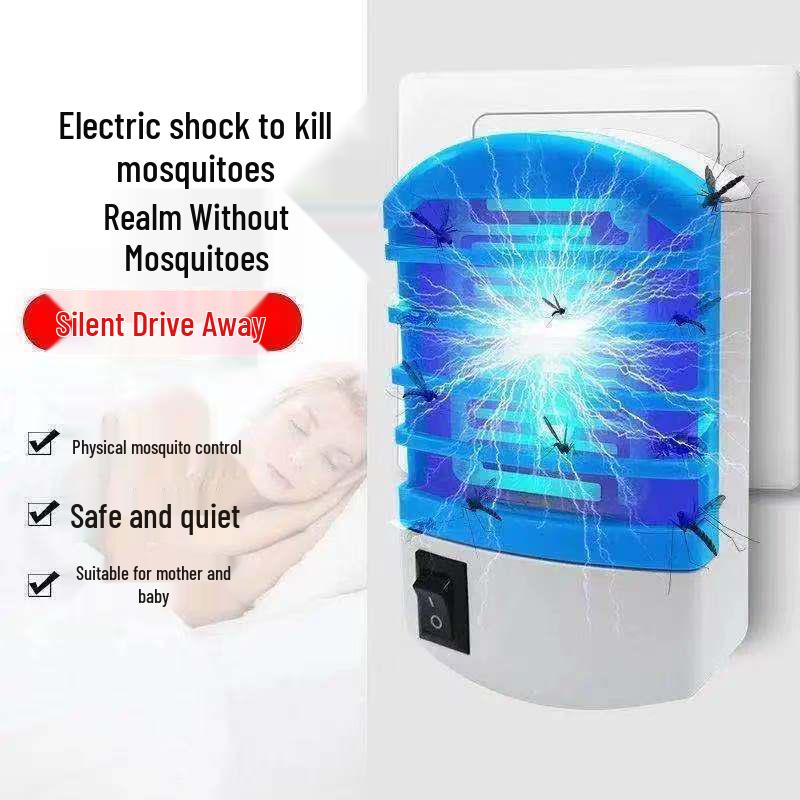 Electric Mosquito & Fly Killer Plug-in Lamp with Repellent Features