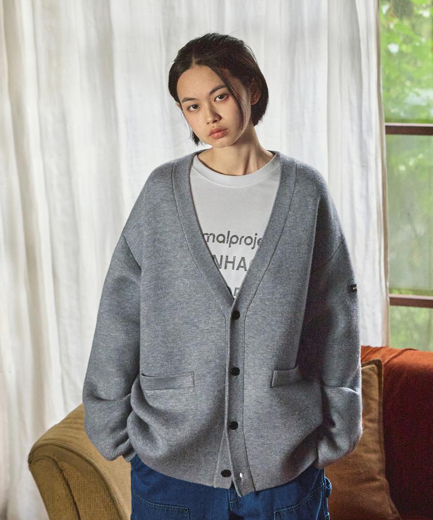Minimalproject Heavy Knit Cardigan Mng106 [Gray]