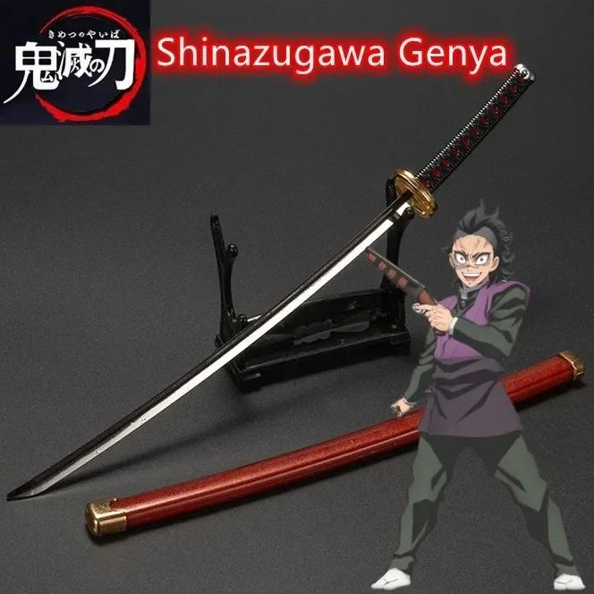 25cm Metal Demon Slayer Katana Kimetsu No Yaiba Steel Tanjirou Sword Real Size Japanese Katana Samurai Sabre Kid Toy Ainme Gift