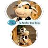 Jumbo Cow Plush Toy, 16 Inch Stuffed Animal Pillow, Soft Fluffy Hugging Pillow - Perfect Gift for All Ages and Occasions