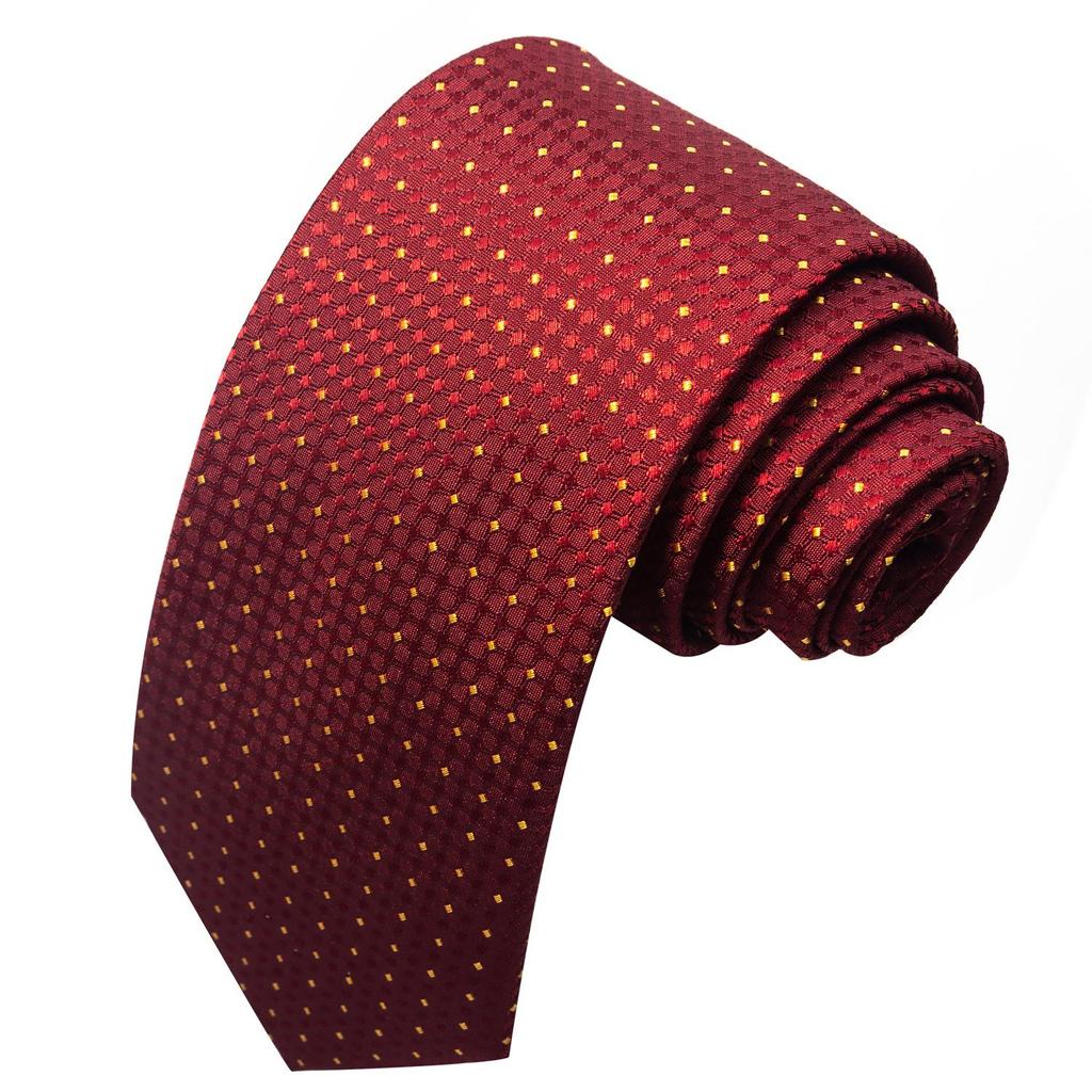 Spring/Summer Blue Series Men's Yarn-Dyed Jacquard Tie - British Style, Hand-Tied, Business Fashion