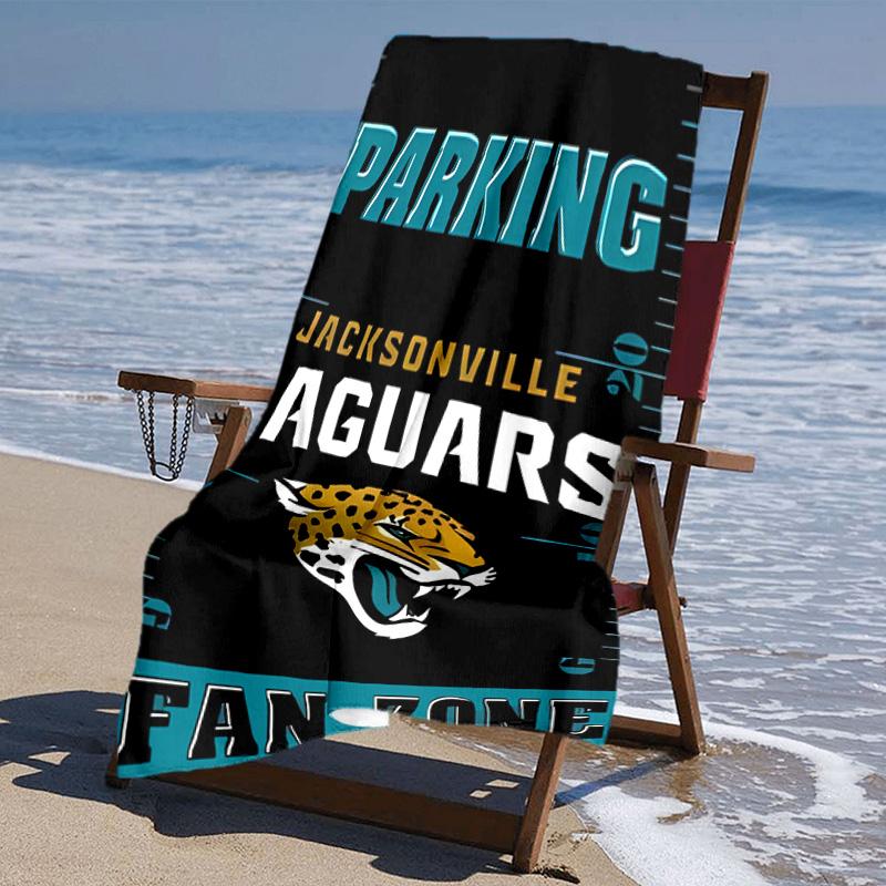 Proof Beach Towel with Jacksonville Jaguars Logo Pattern - Soft,absorbent,quick-drying,machine Washable - Perfect for Swimming,camping,bathing
