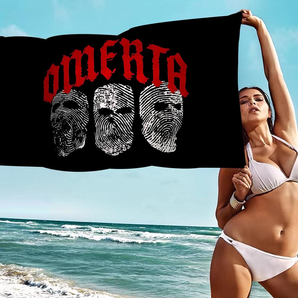 Cool Omerta Maes Anime Beach Swimming Towel Soft Absorbent Washcloth Children's Gifts For Kids Travel Camping Gym