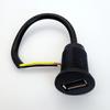 Usb With Screw Female Socket Fast Charging Connector Adapter For Car Ship Motorcycle Data Transmission Extension Cable