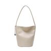 Pu Color Solid Water Bucket Bag Large Capacity Daily Street Fashion Bags Travel