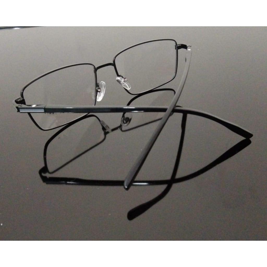 RSINC Full Rim Frame/Eyeglass/Spectacle, Optical, for Men and Women, Black Grey-BR-4 N1 GR-5MOA-2KQ6