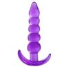Five Bead Anal Plug Back Court Anal Sella Bead Clear Crystal Anal Plug Anal Reamer for Men and Women Masturbation Device