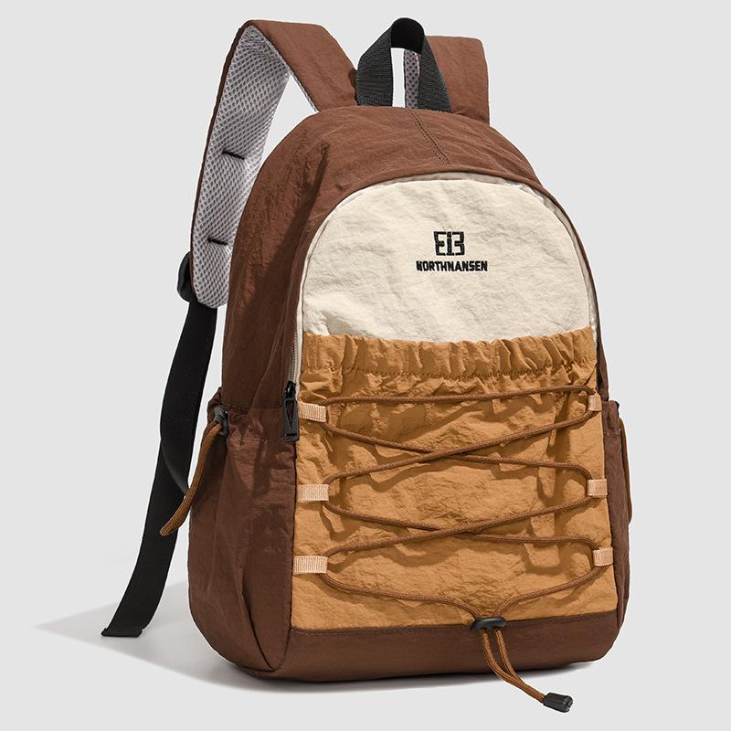 Travel and leisure outdoor backpack light mountaineering bag large capacity ultra-light washed cloth hiking cycling sports backpack