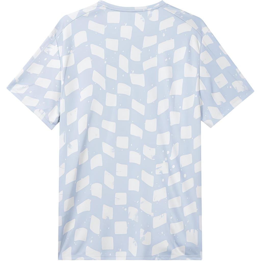 Nike Dri-FIT Printed Crew-Neck Pullover Short-Sleeve T-Shirt Men Tops Light-Blue DX0871-479
