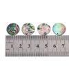 2Pcs 15Mm Natural Abalone Shell Disc Flat Round Loose Beads Coin Colorful Shell Do-It-Yourself Wind Chimes Pendant Crafting Jewelry Making